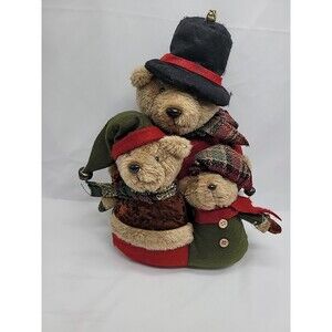 The 3 Trios Plush Christmas Stuffed Bears Decor 13"